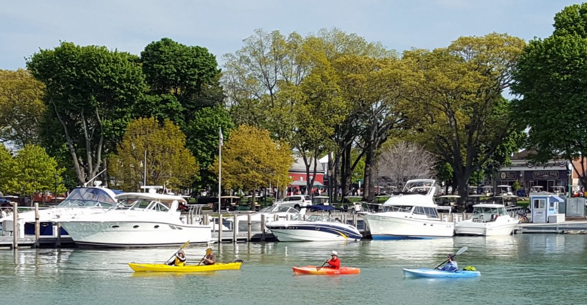 Put-in-Bay boats in the harbor
